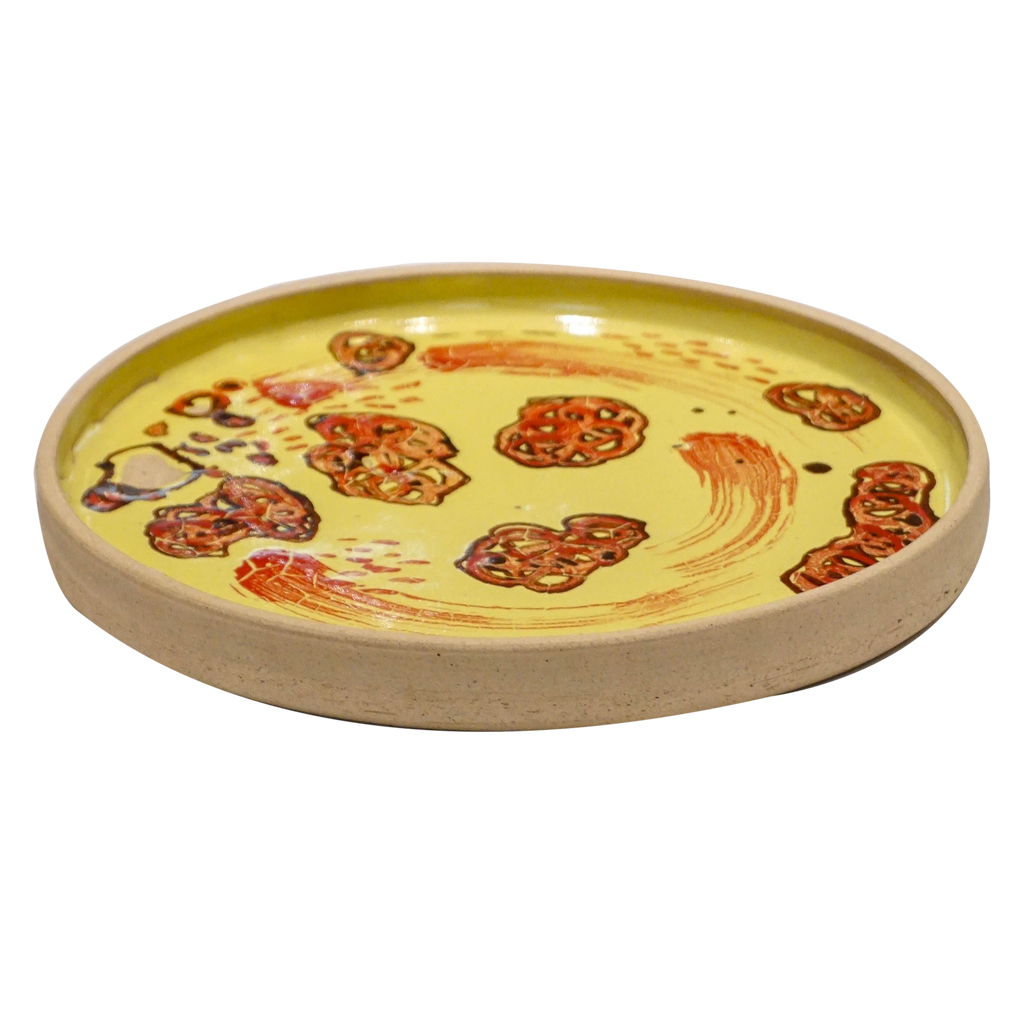 Round Plate in Yellow