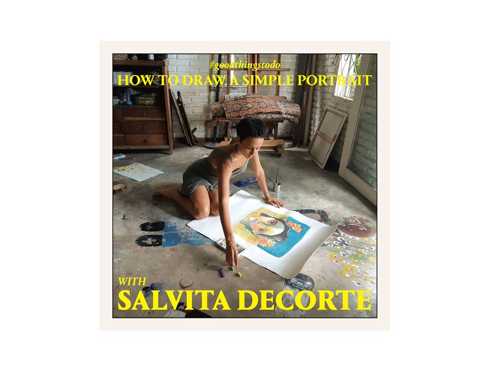 #GOODTHINGSTODO How to draw a simple portrait with Salvita Decorte
