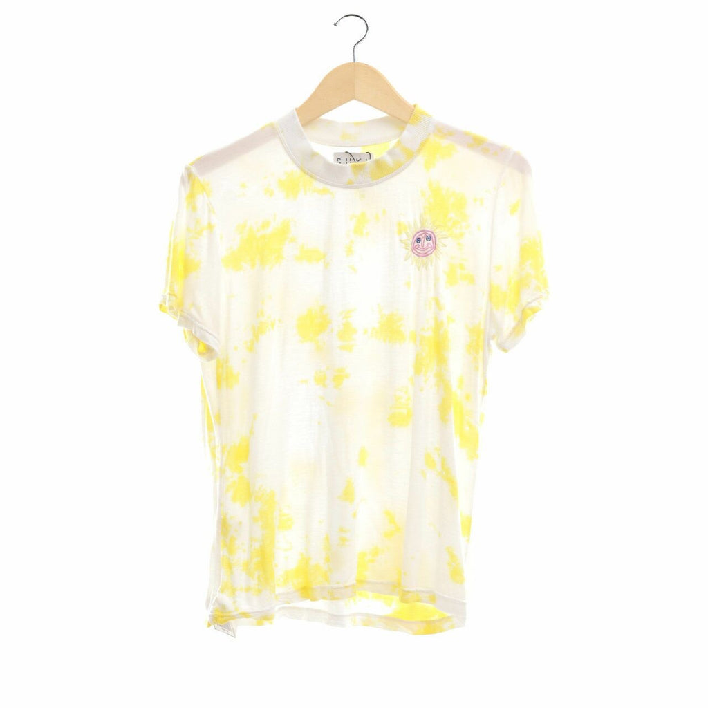 Sun Embroidered T-shirt Yellow