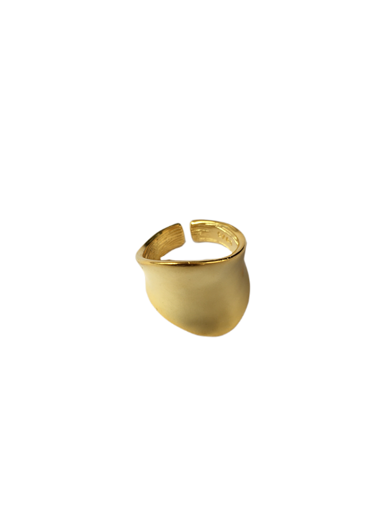 Plate Ring 18ct G.Vermeil