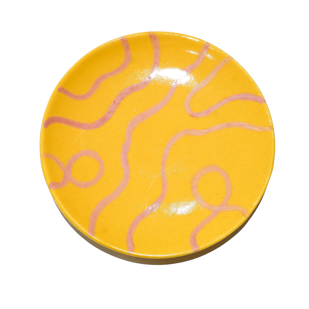Abstract Plate Orange