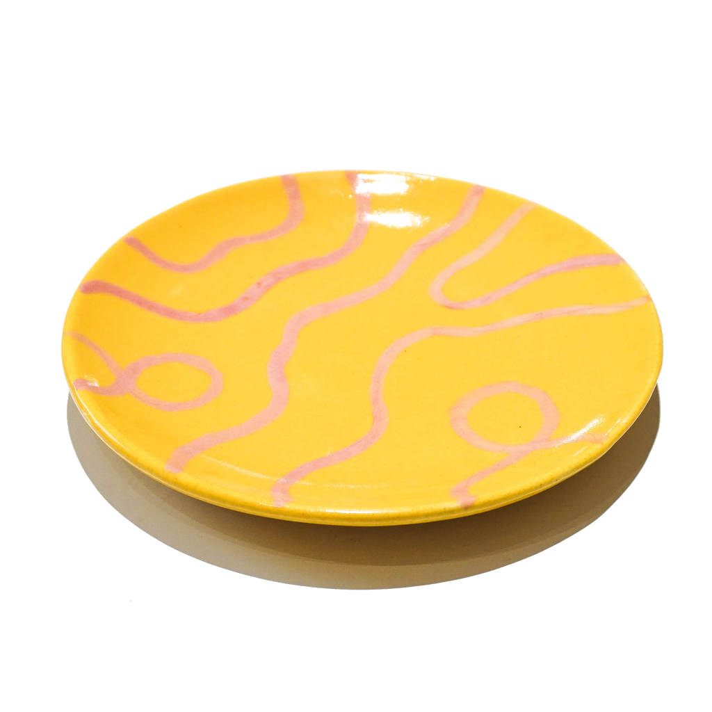 Abstract Plate Orange