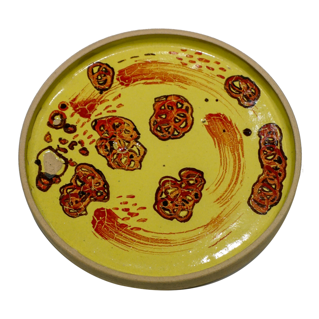 Round Plate in Yellow