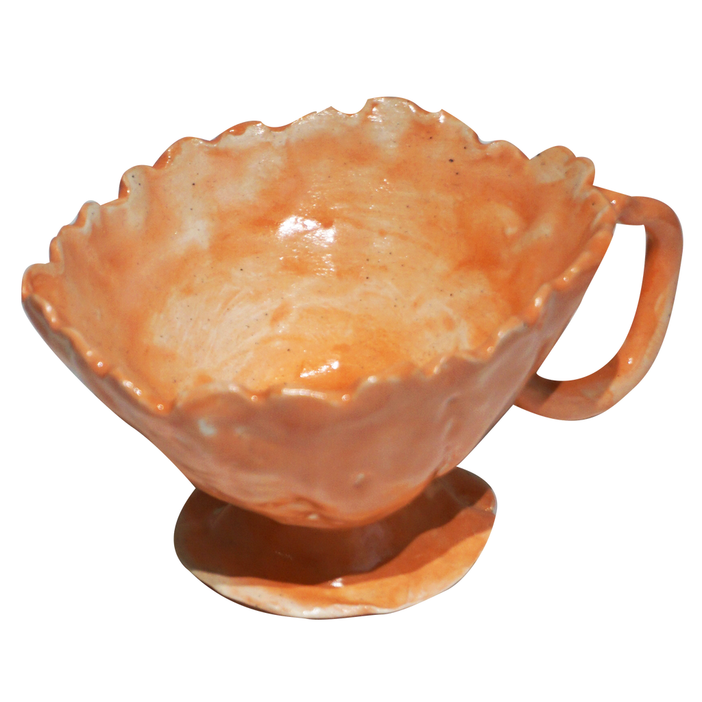 Coral Scallop Edge Cup