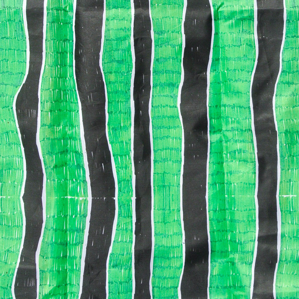 Green Waves Stripes