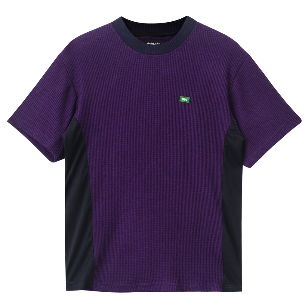 Purple Waffle Side Panel T-Shirt