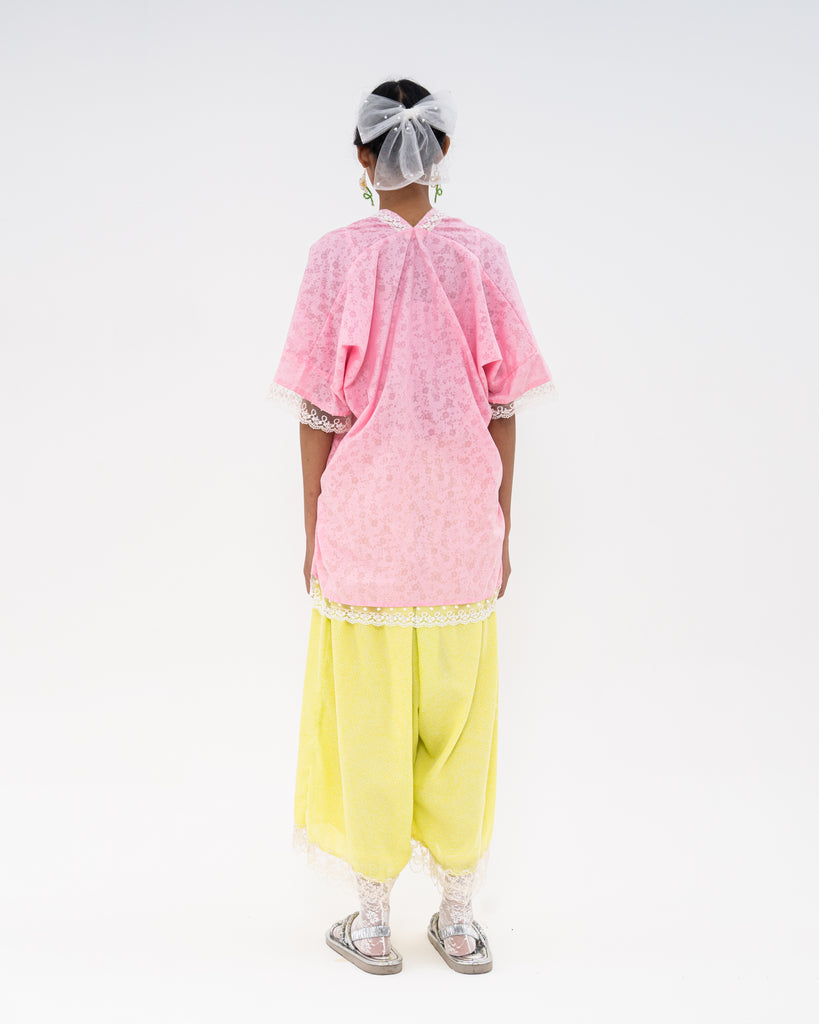 Rosemary Top Embroidery Pink